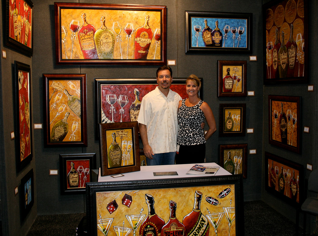 Scott and Julie at Vegas Art Expo